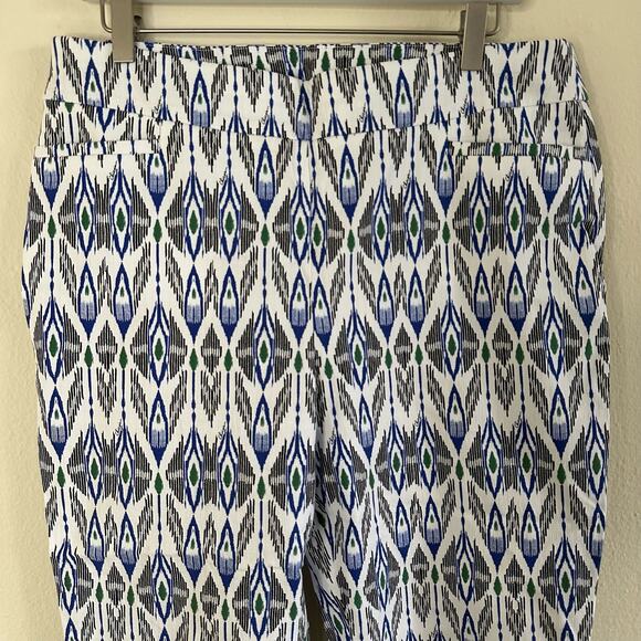 Chicos Brigitte Ikat Crops Size 12 - Picture 3 of 15